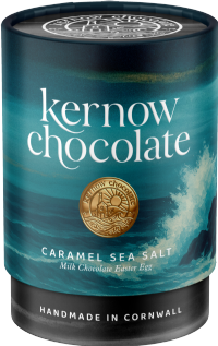 KERNOW CHOCOLATE Caramel Sea Salt Milk Chocolate Easter Egg 180g
