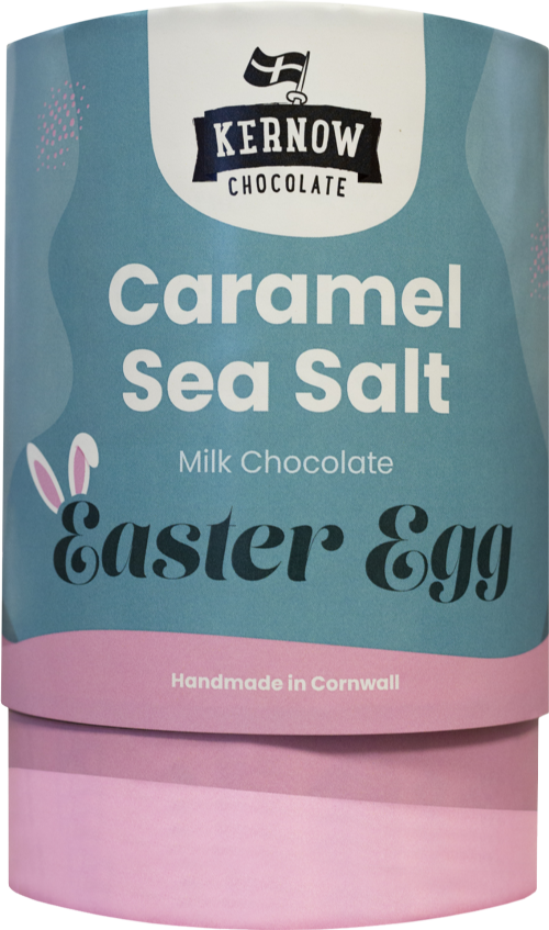 KERNOW Caramel Sea Salt Milk Chocolate Easter Egg 180g