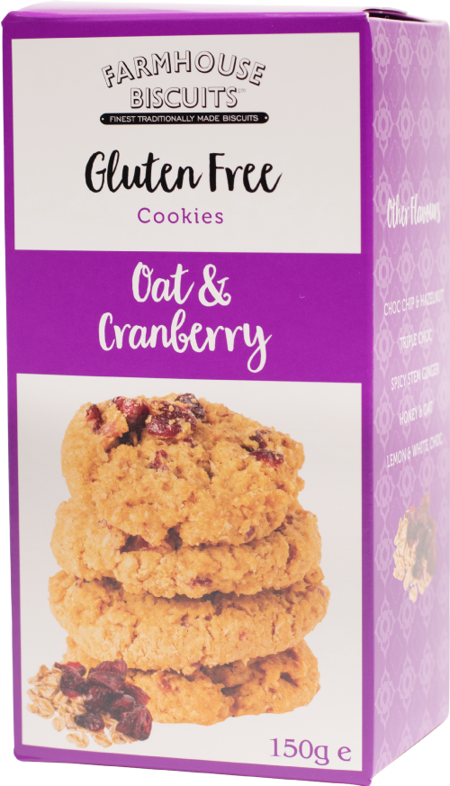 FARMHOUSE Gluten Free Oat & Cranberry Cookies 150g