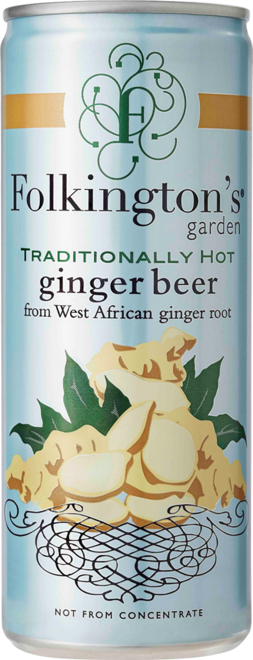 FOLKINGTON'S Traditionally Hot Ginger Beer Can 250ml