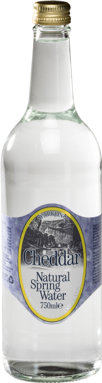 CHEDDAR Natural Spring Water - Sparkling Glass 750ml