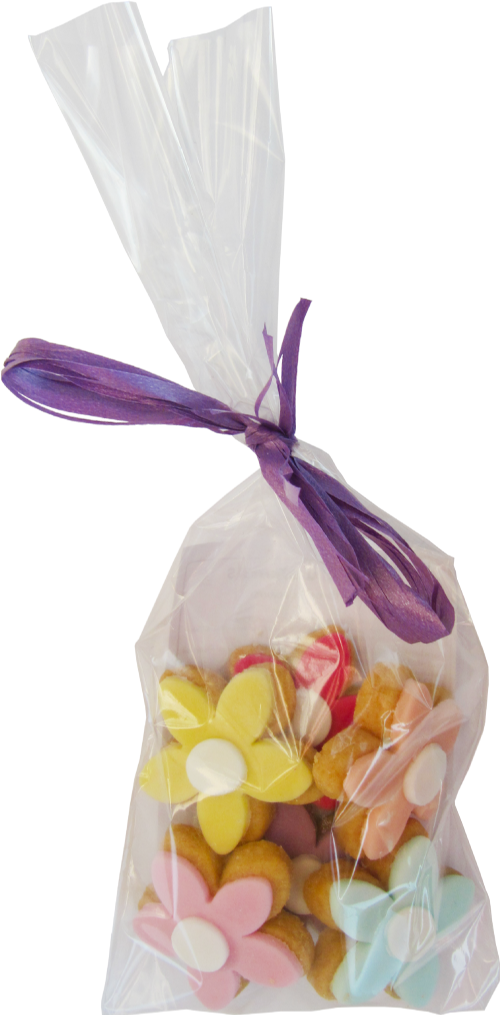COOKIELICIOUS Mini Pastel Flowers S/Bread Cookies - Bag 35g