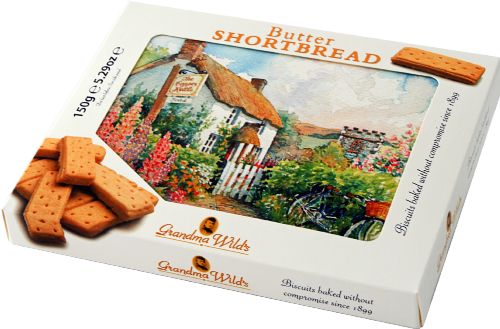 GRANDMA WILD'S Butter Shortbread Post Card Pack 150g
