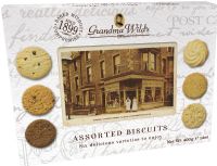 GRANDMA WILD'S Assorted Biscuits Post Card Pack 400g (5019605000204)