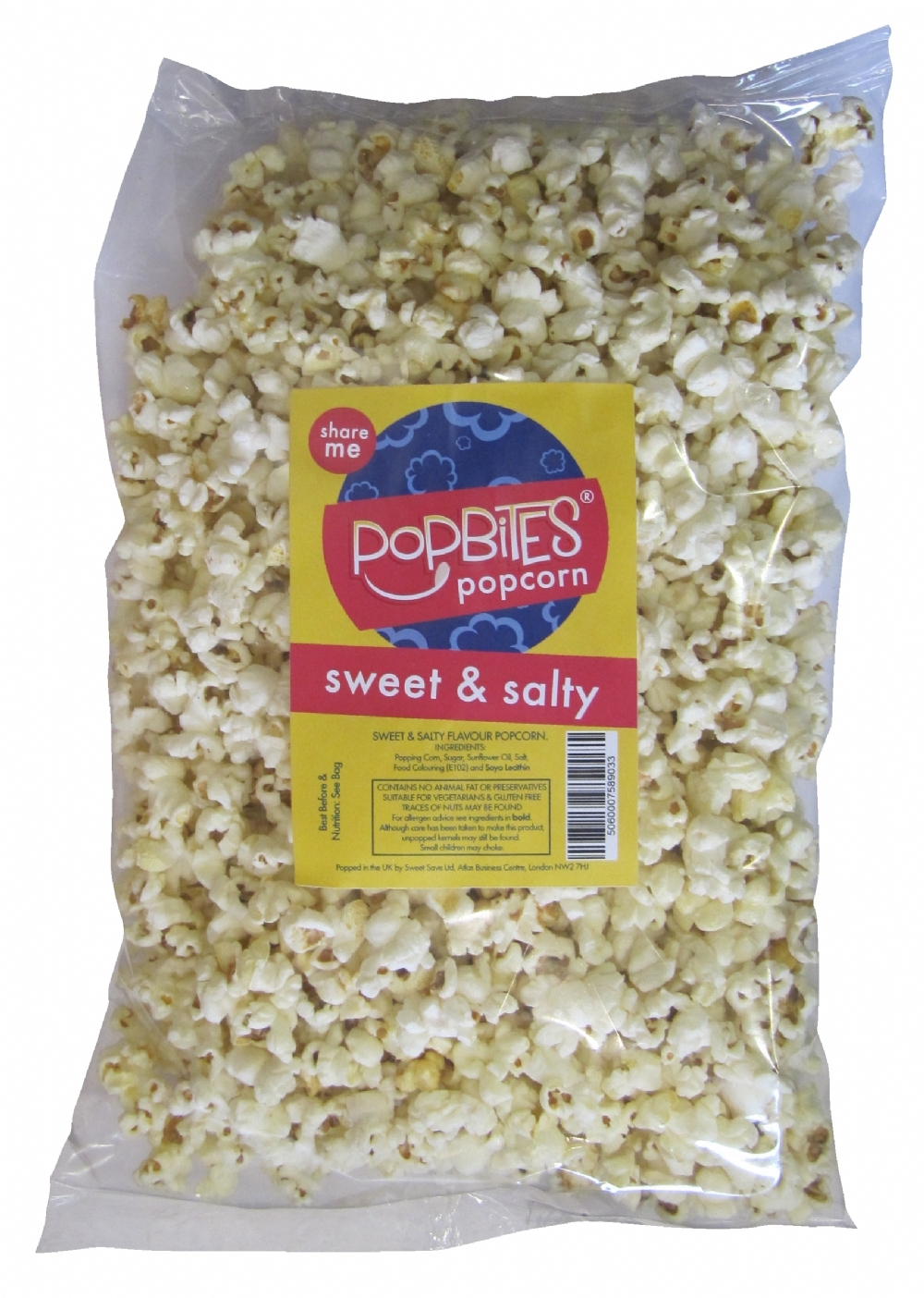 POPBITES Popcorn - Sweet & Salty 200g (5060007589033)