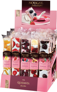 QUARANTA Soft Nougat Crème Bars - Summer Fruits Selection 100g