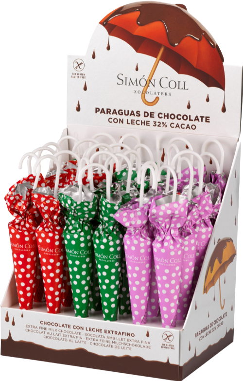 SIMON COLL Milk Chocolate Umbrellas 35g