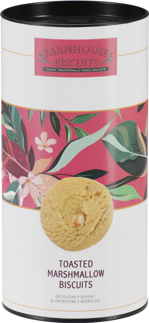 FARMHOUSE Toasted Marshmallow Biscuits - Tropical Tube 150g