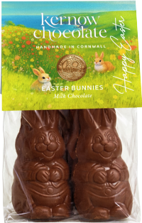 KERNOW CHOCOLATE Milk Chocolate Easter Bunnies 100g