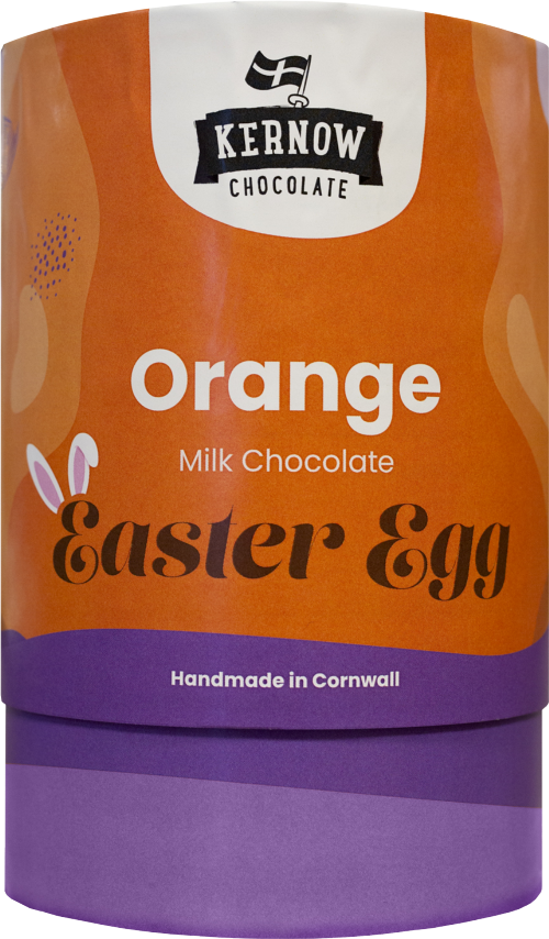 KERNOW Orange Milk Chocolate Easter Egg 180g