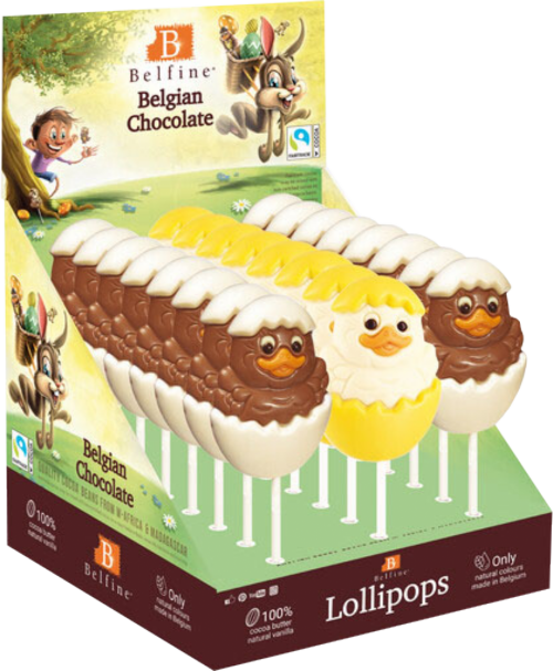 BELFINE Belgian Chocolate Chick Lolly 35g