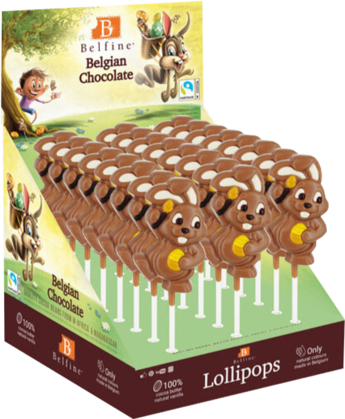 BELFINE Belgian Chocolate Bunny Lolly 35g