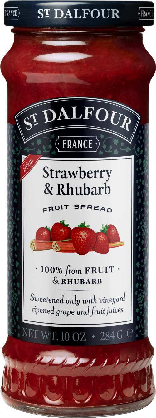 ST DALFOUR Strawberry & Rhubarb Fruit Spread 284g