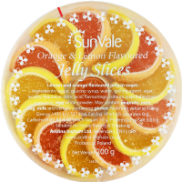 SUNVALE Orange & Lemon Flavoured Jelly Slices 200g