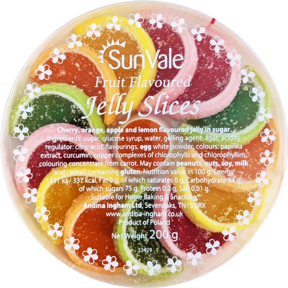 SUNVALE Assorted Fruit Flavoured Jelly Slices 200g
