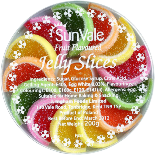 SUNVALE Assorted Fruit Flavoured Jelly Slices 200g