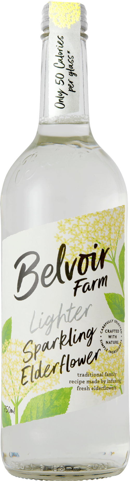 BELVOIR Lighter Sparkling Elderflower 75cl