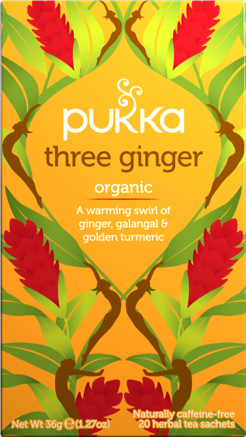 PUKKA 20 Three Ginger Teabags 36g