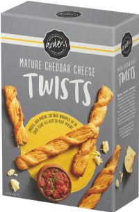 ARDEN'S Twists - Mature Cheddar Cheese 125g