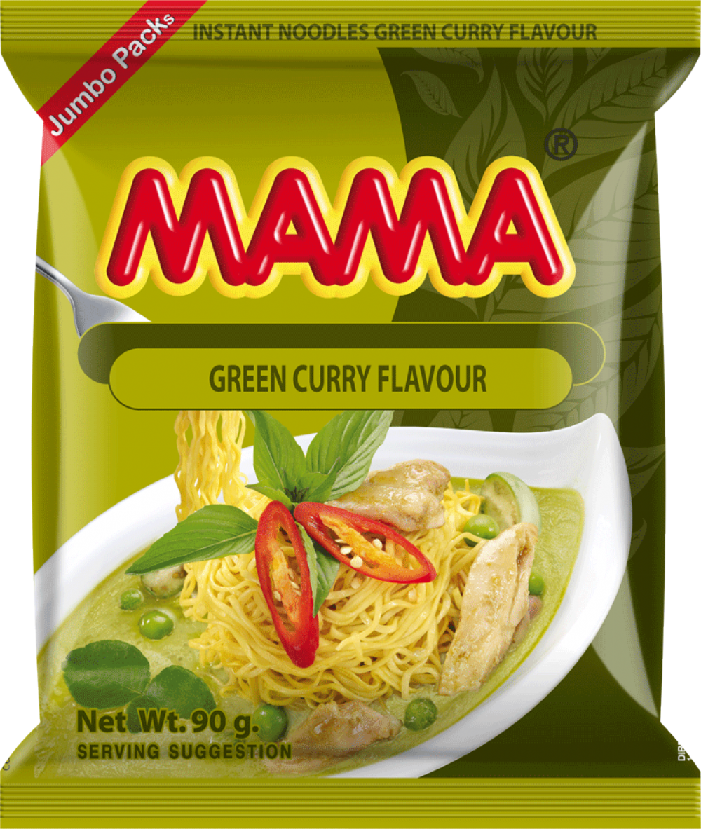 MAMA Green Curry Flavour Instant Noodles 90g