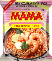 MAMA Shrimp (Tom Yum) Flavour Instant Noodles 90g (8850987131776)