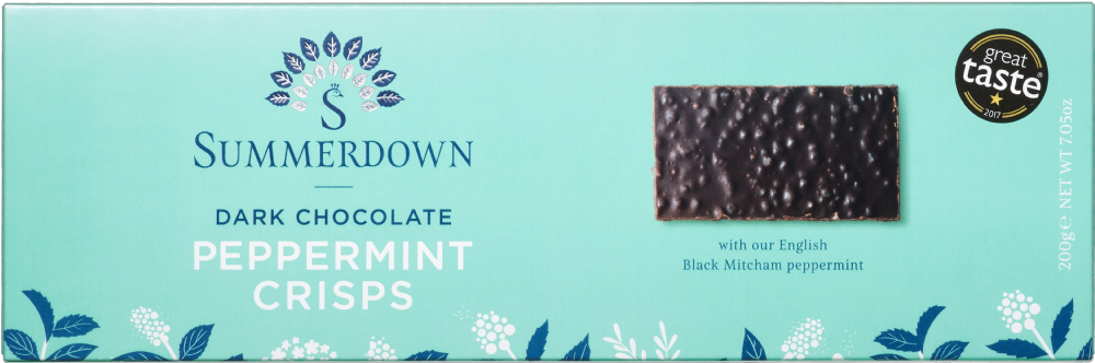 SUMMERDOWN Dark Chocolate Peppermint Crisps 200g