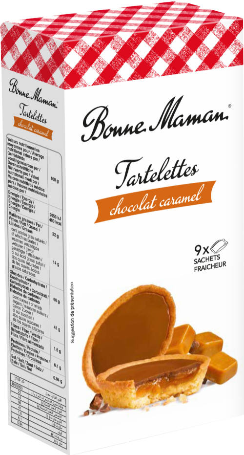 BONNE MAMAN Petits Tartlets with Chocolate Caramel 135g