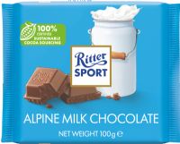 RITTER SPORT Alpine Milk Chocolate 100g