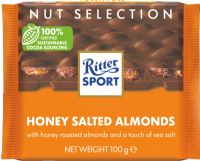 RITTER SPORT Honey Salted Almonds Milk Chocolate 100g