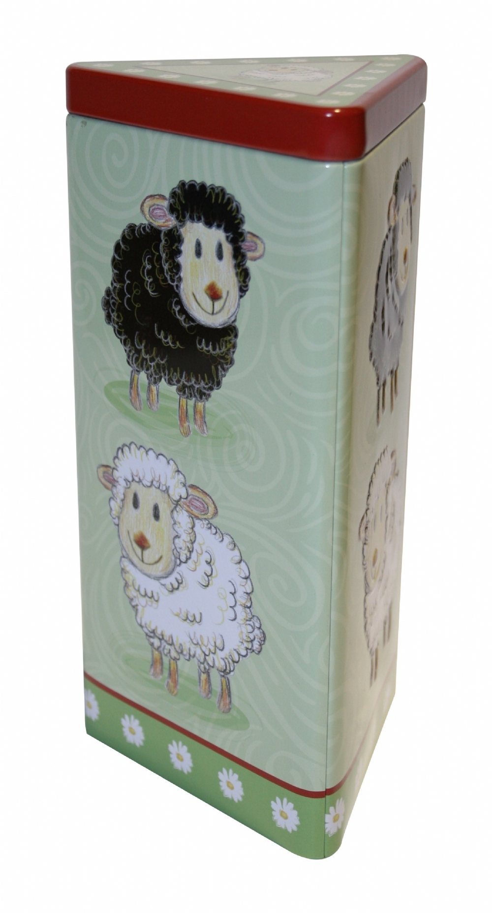 GRANDMA WILD'S Tall Triangular Sheep Tin - Shortbread 200g (5019605005018)