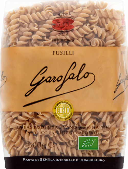 GAROFALO PASTA Organic Whole Wheat Fusilli 500g
