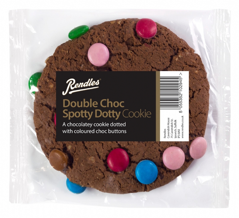 RENDLES Double Choc Spotty Dotty Giant Cookie 80g (5055352102945)