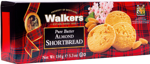 WALKERS Pure Butter Almond Shortbread 150g