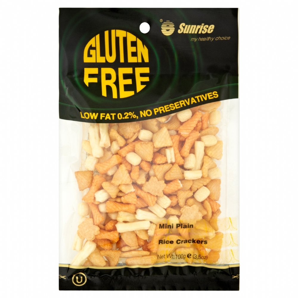 SUNRISE Natural Rice Crackers - Mini Plain 100g (9321225201517)