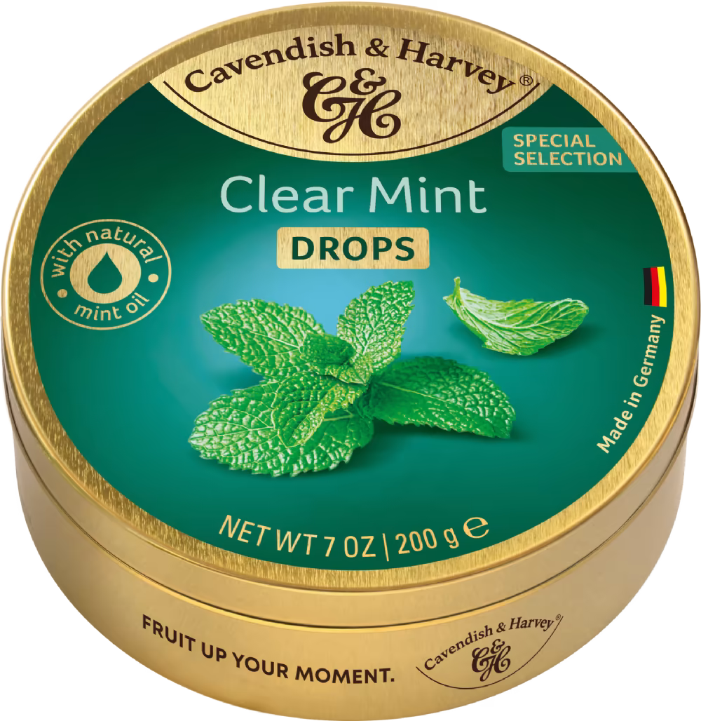 CAVENDISH & HARVEY Clear Mint Drops 200g
