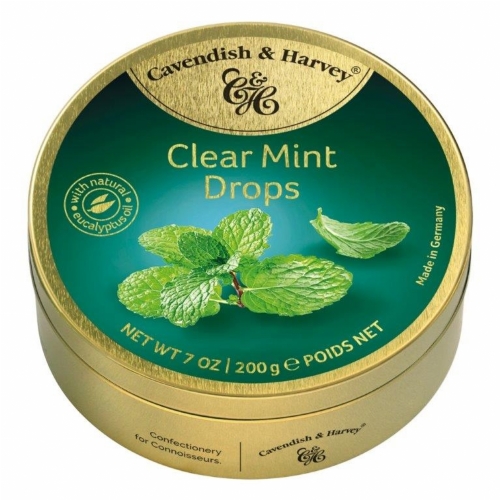 CAVENDISH & HARVEY Clear Mint Drops 200g