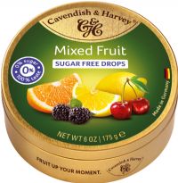 CAVENDISH & HARVEY Sugar Free Mixed Fruit Drops 175g
