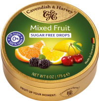 CAVENDISH & HARVEY Sugar Free Mixed Fruit Drops 175g