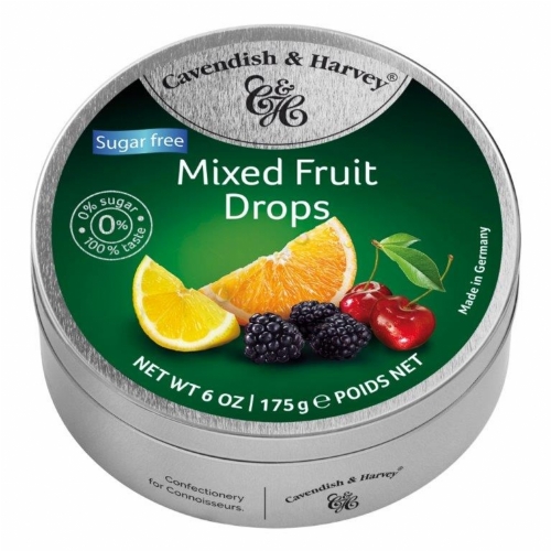 CAVENDISH & HARVEY Sugar Free Mixed Fruit Drops 175g
