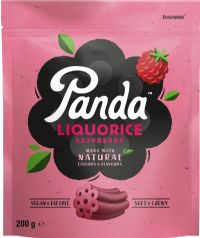 PANDA Natural Raspberry Liquorice Bag 200g (1007517207198)