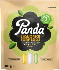 PANDA Natural Liquorice Torpedos 100g (075172039462)