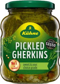 KUHNE Pickled Gherkins 330g