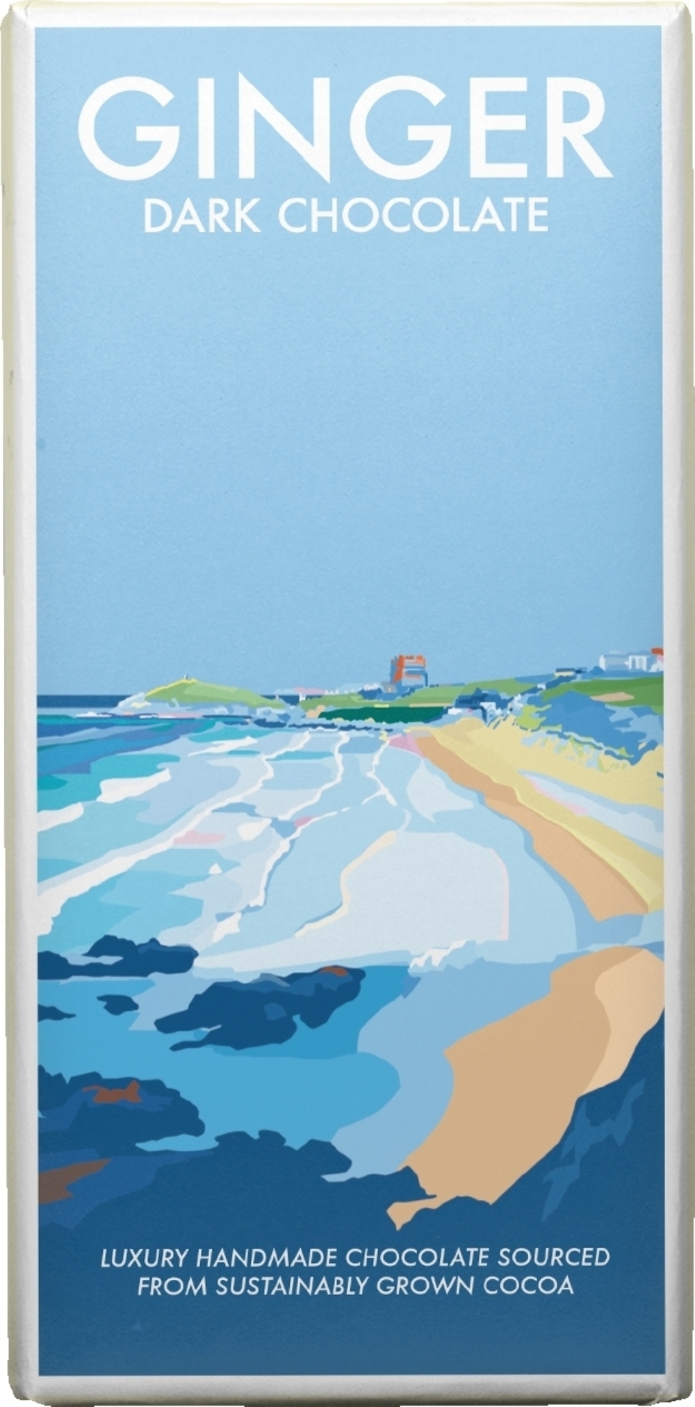 Holleys Fine Foods KERNOW Becky Bettesworth Ginger Dark Chocolate Bar