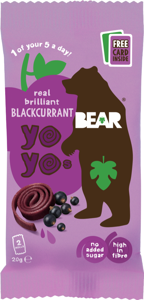 BEAR Yoyos Pure Fruit - Blackcurrant 20g