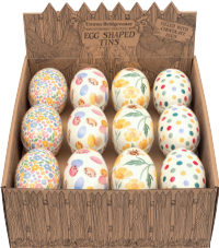 TIN TREATS Emma Bridgewater Egg Shaped Tin with Choc Mini Eggs 75g