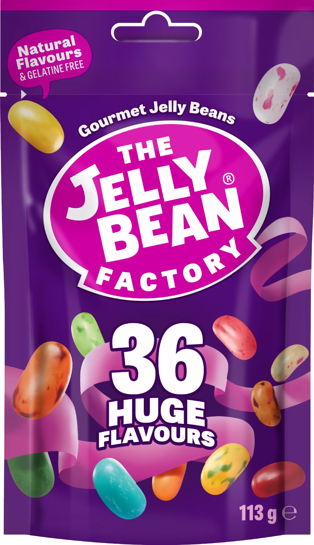 THE JELLY BEAN FACTORY 36 Huge Flavours Mix Pouch 113g