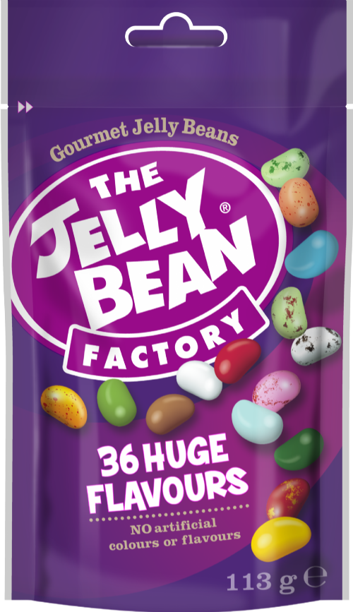 JELLY BEAN FACTORY 36 Huge Flavours Mix - Pouch 113g