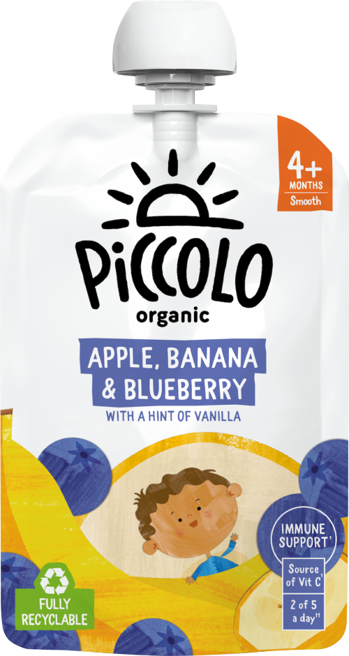 PICCOLO Organic Apple, Banana & Blueberry 100g