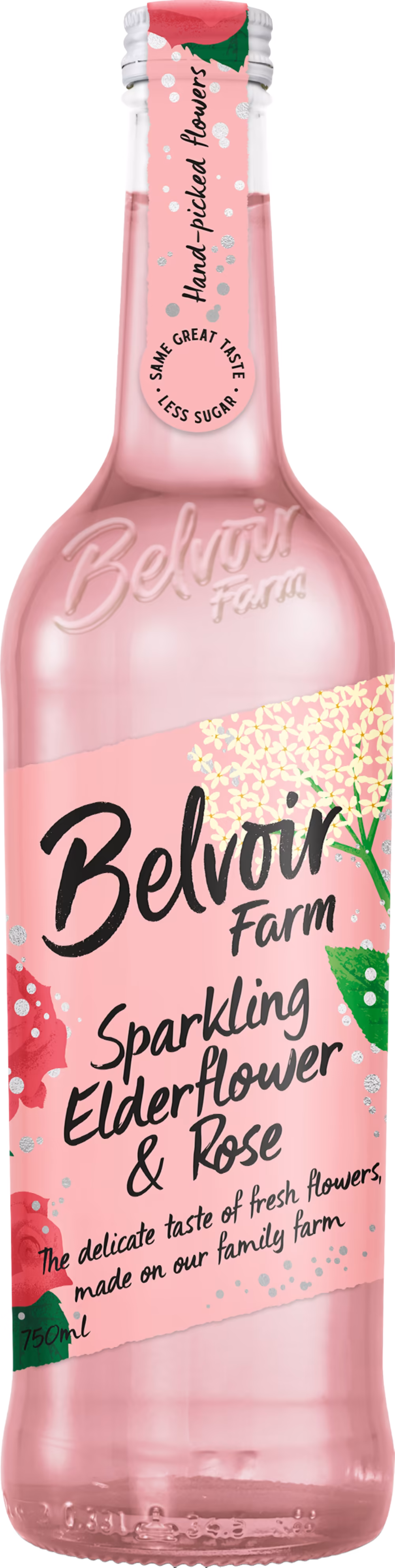 BELVOIR Sparkling Elderflower & Rose 750ml