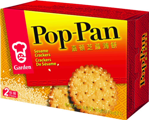 GARDEN Pop-Pan Sesame Crackers 225g